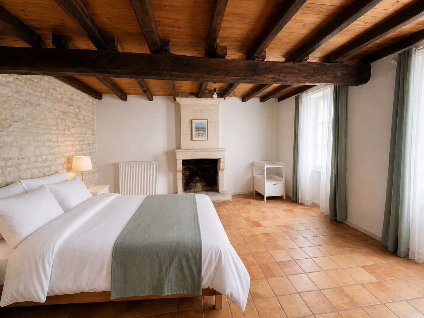 Chambre 1 - lit double